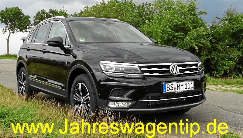 VW Tiguan Highline 4Motion DSG TDI 140 KW (neues Modell) ACC Navi AHK LED Panoramadach Jahreswagen 