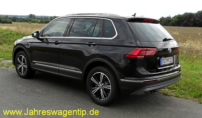 VW Tiguan Highline 4Motion DSG TDI 140 KW (neues Modell) ACC Navi AHK LED Panoramadach Jahreswagen 